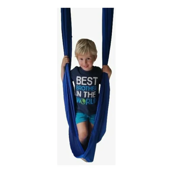Hamaca Sensorial. Autismo + Kit: Ganchos, Mosquetones, Sogas