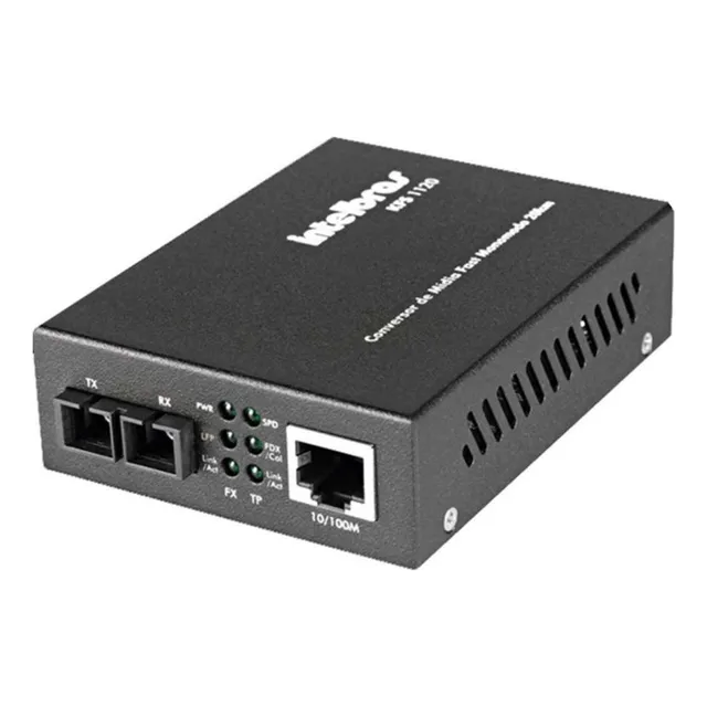 Convertidores multimedia rápidos monomodo de 20 km - Kfs 1120 Intelbras