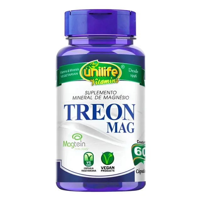 Magnésio Treonato 60caps Unilife - Treon Mag - Magtein