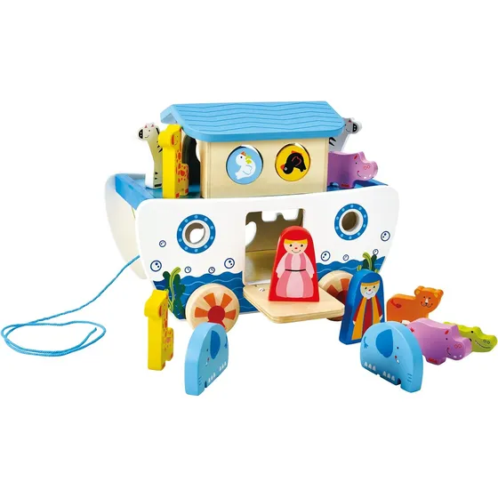 Pull - A - Long Noah's Ark Hape (17pzs)