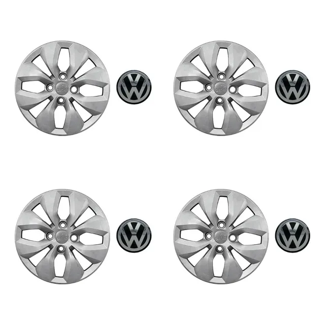 Kit De Taza + Adhesivo (juego X4) Volkswagen ( Rodado 14 )