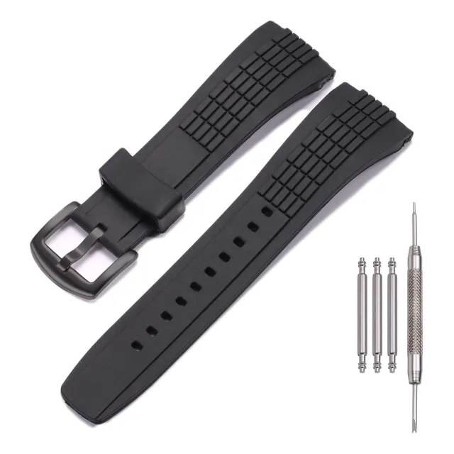 Mcxgl 26mm Correa De Reloj De Goma Compatible Con La Q22pr