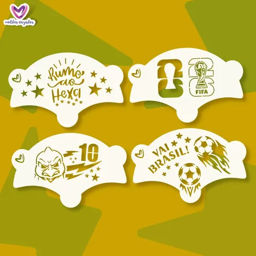 Stencil De Parede Floral 411 - Estêncil Pintura Decoração
