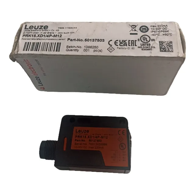 Sensor Leuze No. 50137503 Prk15.xd1/4p-m12