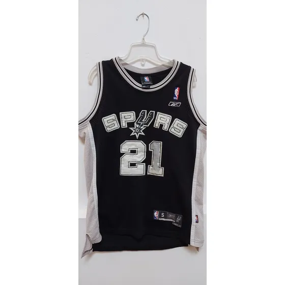 Jersey Tim Duncan 21 San Antonio Spurs Talla S Bordado Daños