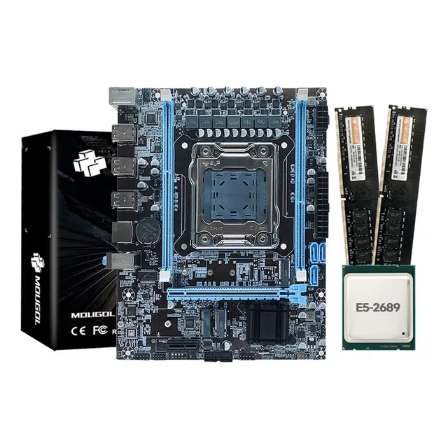 Mougol Kit Placa Madre Cpu X79 Intel Xeon E5 2689 16 Gb Ram