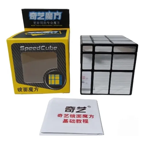 Cubo De Rubik Mirror 3x3 Plateado Marca Qiyi Mo Fang Ge