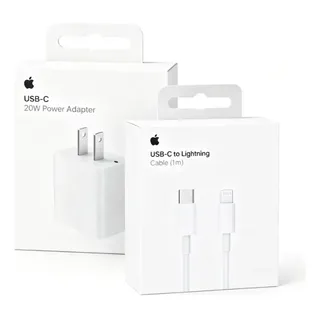 Cargador 20w Original Cable 1m Carga Rápida Para iPhone 13 Blanco