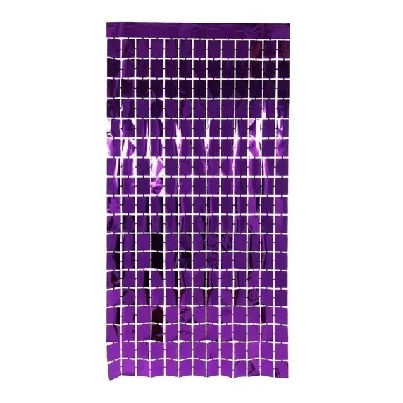 Cortina Metalizada Panel De Espejos 2 X 1 Mts Decoración