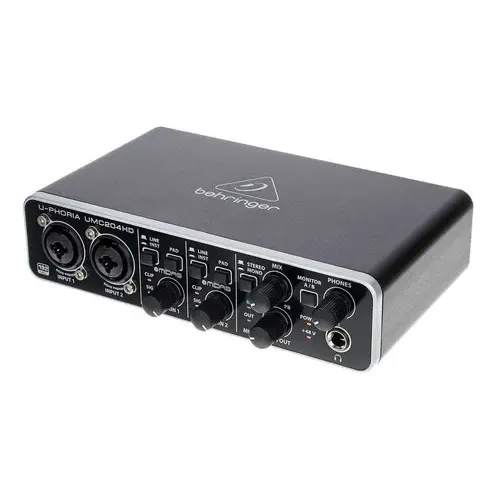 U-phoria Umc204hd Interfaz De Audio - Behringer Color Negro | Cuotas sin interés