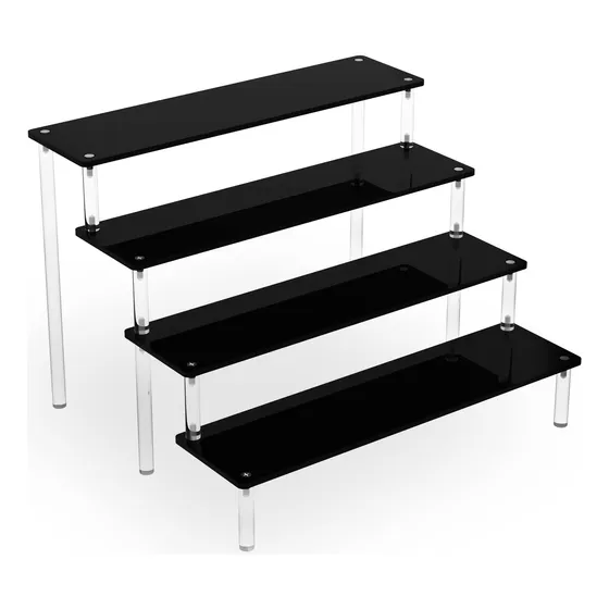 Organizador De Perfumes Acrilico 4 Niveles Negro