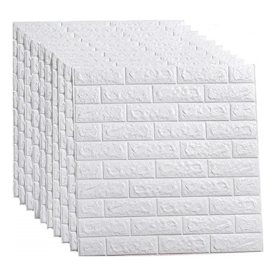 Pared  Adhesiva 3d Papel Tapiz  Efecto Ladrillo