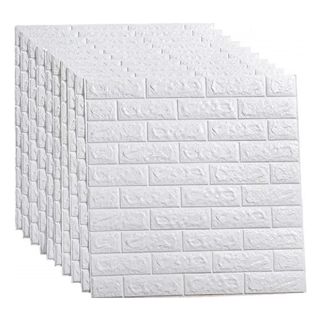 Pared  Adhesiva 3d Papel Tapiz  Efecto Ladrillo