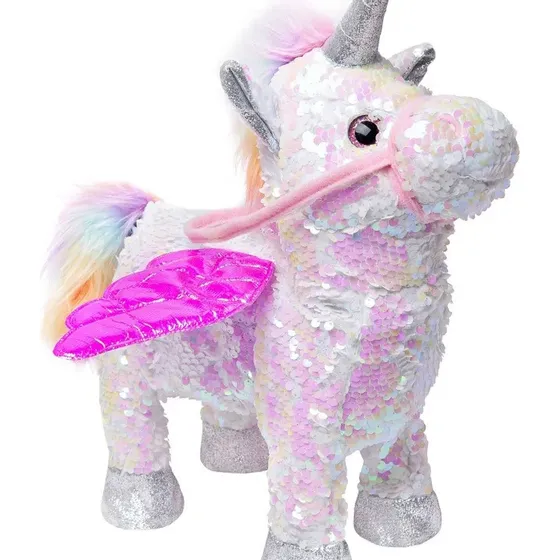 Cartera De Peluche Unicornio, Bolso Bandolera Rosada Niñas