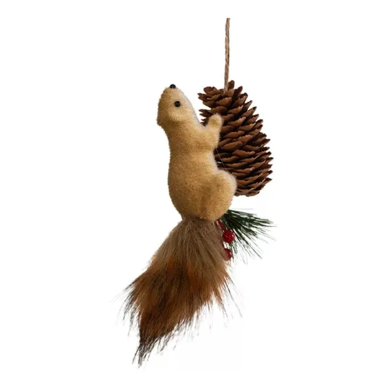 25/2/20 Adornos Navideños De Ardilla Falsa Adornos