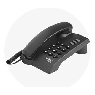 Telefone Pleno Intelbras Com Fio Preto Telefone Pleno Intelbras Com Fio Preto