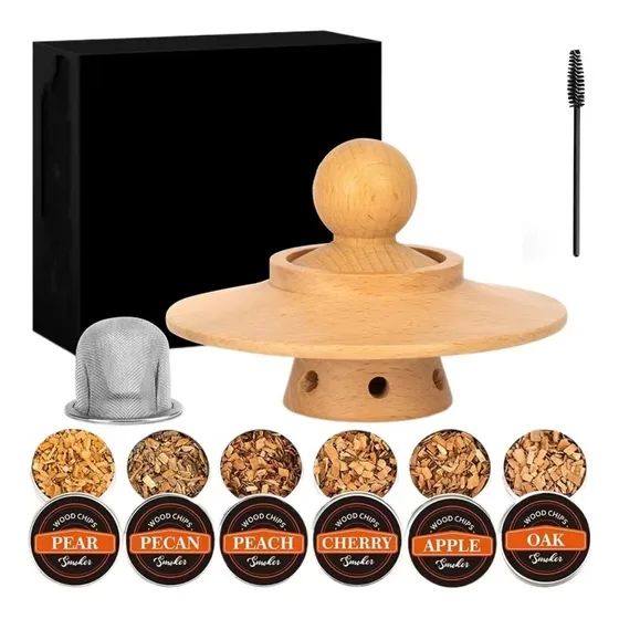 Juego De Ahumar Con Serrín For Cóctel, Regalo Creativo