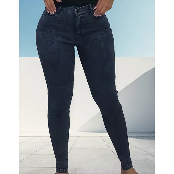 Pantalón Leggins Tipo Jeans Elástico De Mujer (colores)