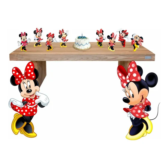 Minnie Vermelha 8 Display De Mesa 2 De Chao