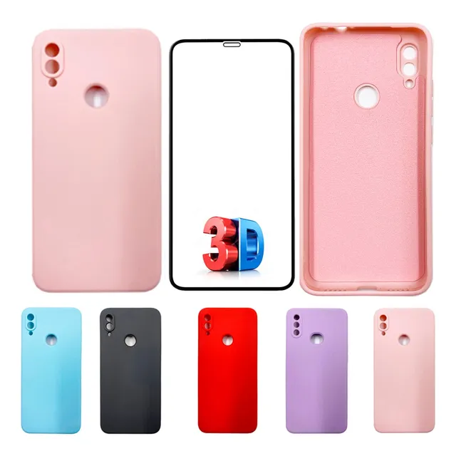 Kit Película Capa Silicone Veludo Compativel Note 7