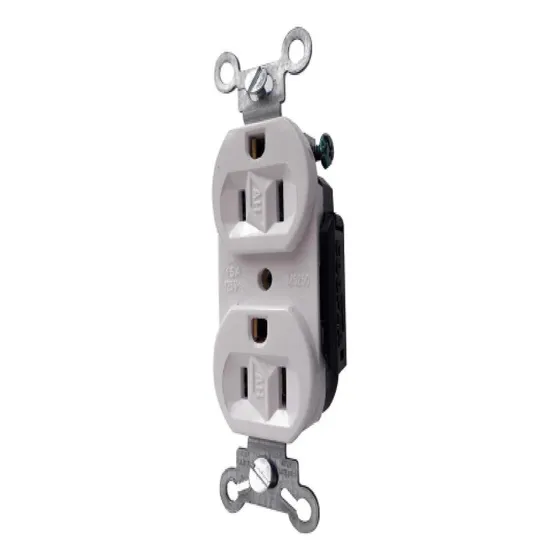 Contacto Duplex Polarizado Blanco 15a 125v Arrow Hart 5250b