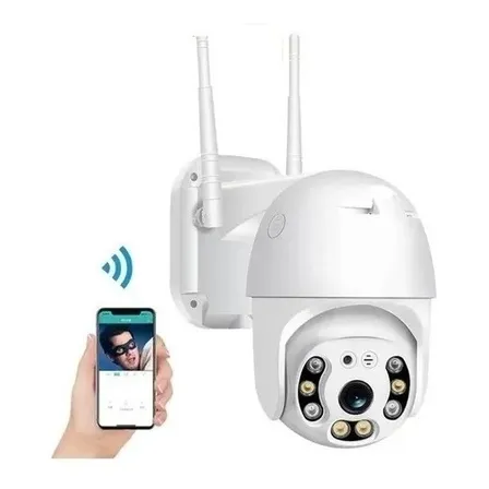 Cámara Ip Con Movimiento Infrarrojo Impermeable Wifi Full Hd