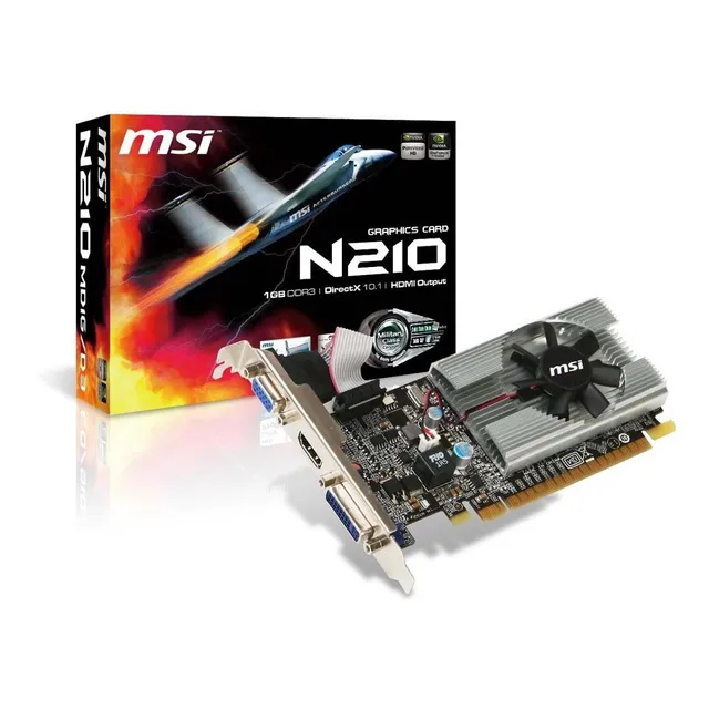 Tarjeta De Video Msi N210-md1g/d3 - Nvidia