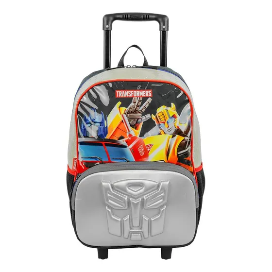 Mochila De Rodinhas Sestini Transformers X Autobots Colorido Cor Preto Tamanho Único