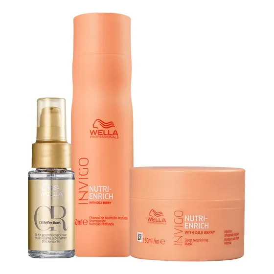 Kit Wella Professionals Invigo Nutri-enrich + Oil Reflection