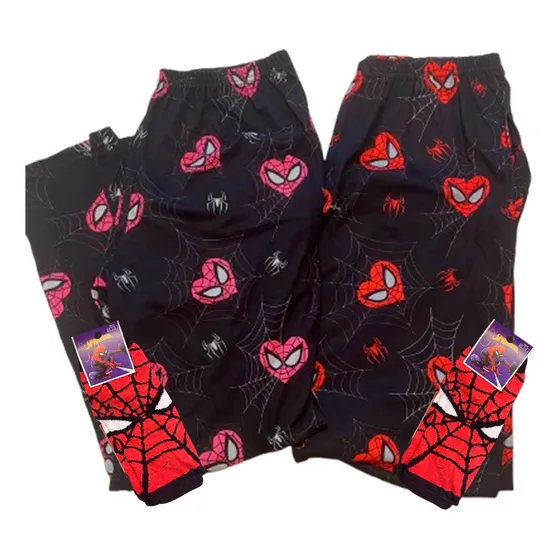 Pant Pijama Parejas San Valentin Pantalon Spiderman