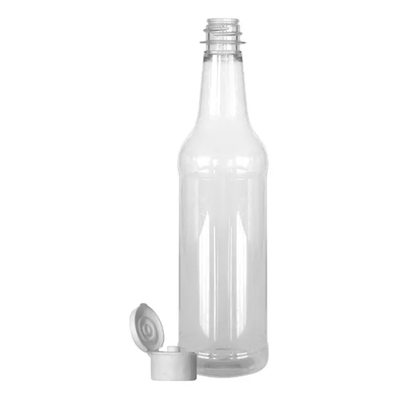 Botella Pet Salsa 300cc Con Tapa Plástica Tipo Gotero 