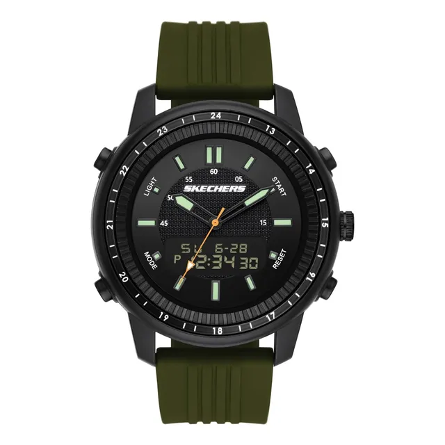 Reloj Deportivo Analógico-digital De Silicona De Cuarzo Skec