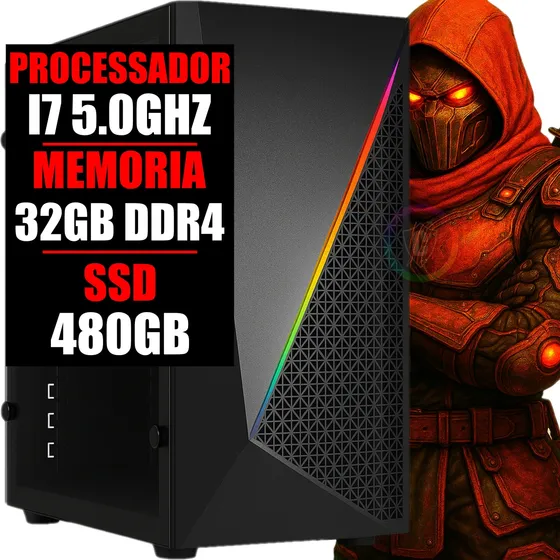 Pc Gamer Intel I7 11 Geração 4.6ghz / 32gb Ddr4 / Ssd 480gb
