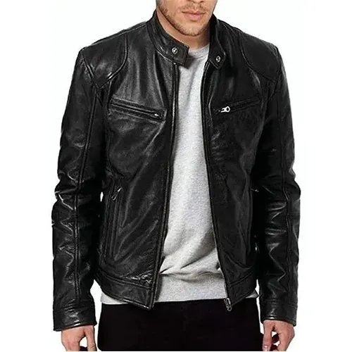 Chaqueta Biker Slim Para Hombre Para Hombre Rompevientos
