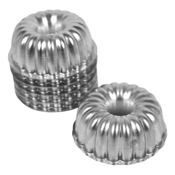 Molde Aluminio Suizo Decorado Mini Set 6 Pcs C0446 Caparroz