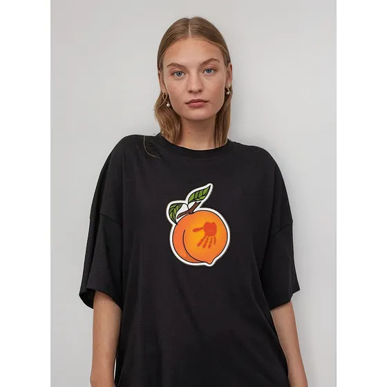 Remera Durazno Peach Aesthetic Personalizada Algodón Unisex
