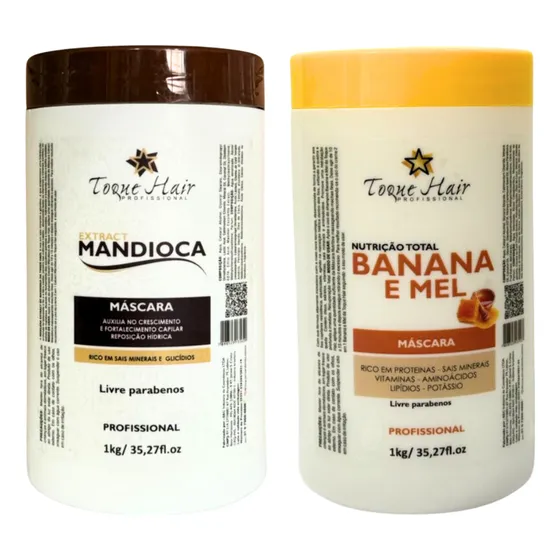Kit 2 Máscaras 1 Hidratação + 1 Nutrição 1kg