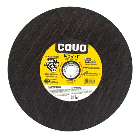 Disco Tronzadora Corte 14 Pulgadas 7 Y 4 Pulgadas 