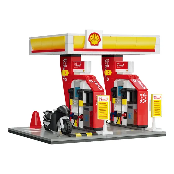Play Set Shell Select Bloques Cada Estación De Combustible
