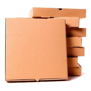 Caja Para Pizza Café 35x35cms (50 Piezas) Caja Para Pizza Café 35x35cms (50 Piezas)