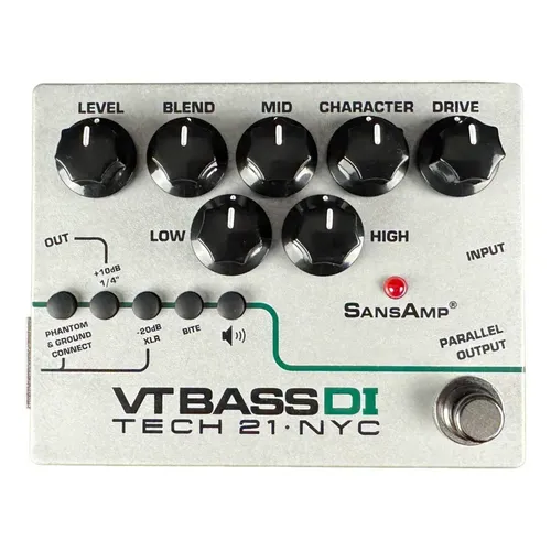Pedal de efeito Tech 21 SansAmp Bass Driver DI V2 preto