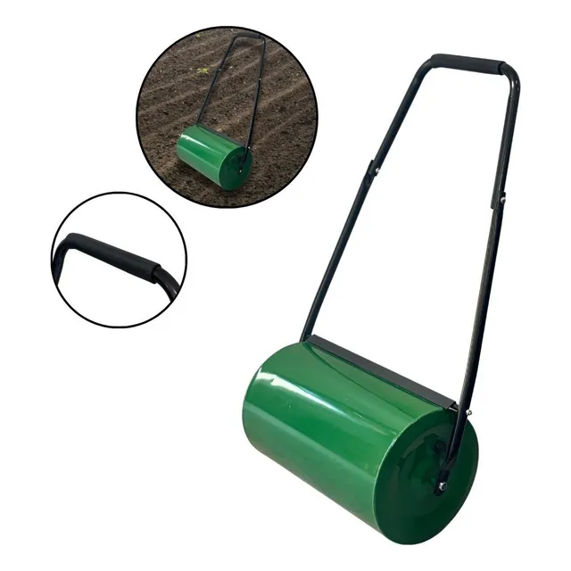 Rolo Nivelador De Grama E Compactador Gramado Areia Terra 