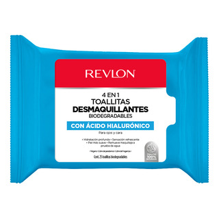 Revlon Toallitas Desmaquillantes Acído Hialurónico 25 Pzs Revlon Toallitas Desmaquillantes Acído Hialurónico 25 Pzs