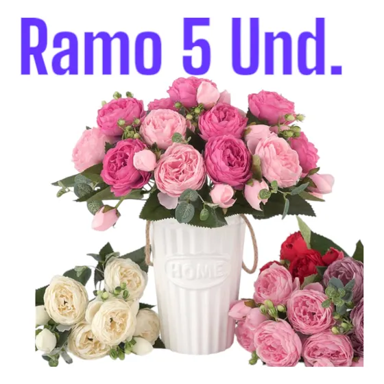 Hermoso Ramo De Rosas. Bouquet.arreglo.decoración. 5 Rosas