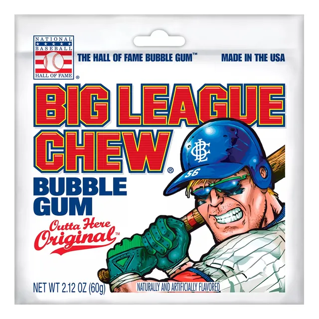 Chicle Big League Chew El Original Bubble Gum Mas Sabroso