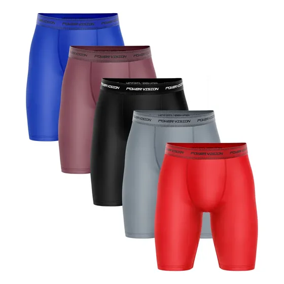 Kit 05 Cuecas Plus Size Microfibra Ciclista Perna Longa
