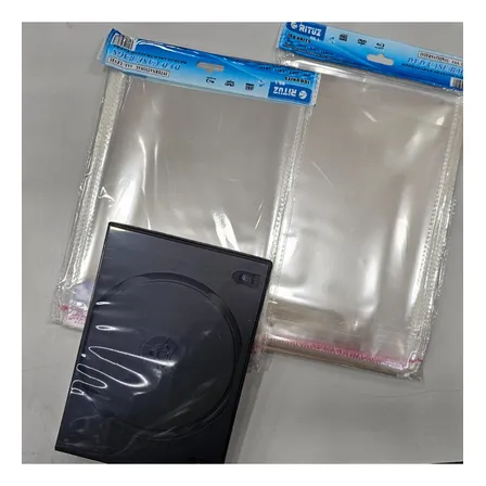 Pack 200 Bolsas Para Caja De Dvd
