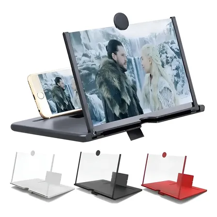 Lente De Aumento Tela 3d Suporte Ampliador De Zoom Celular