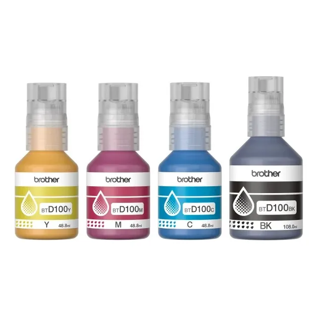 Combo 4  Brother Botellas De Tintas Btd100 Cmyk