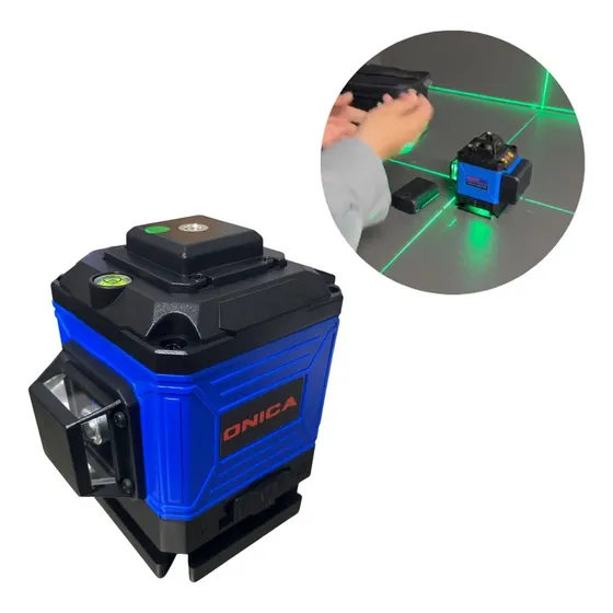 Nivel Laser Verde Lineas Autonivelante 4d Recargable Hr715